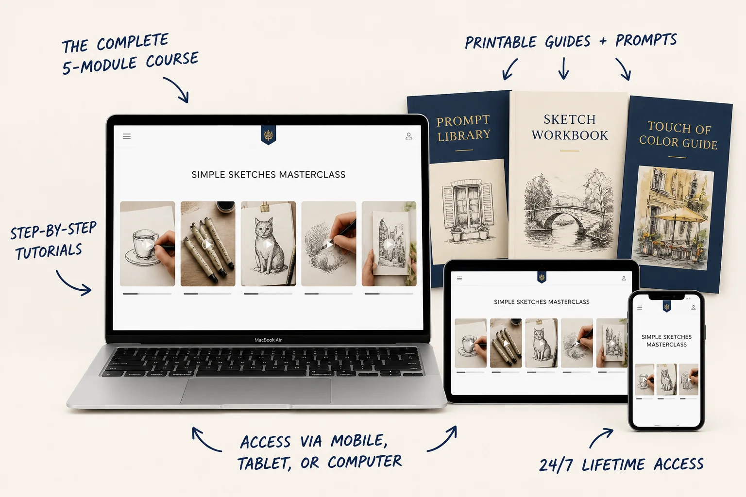 Everything included in the course