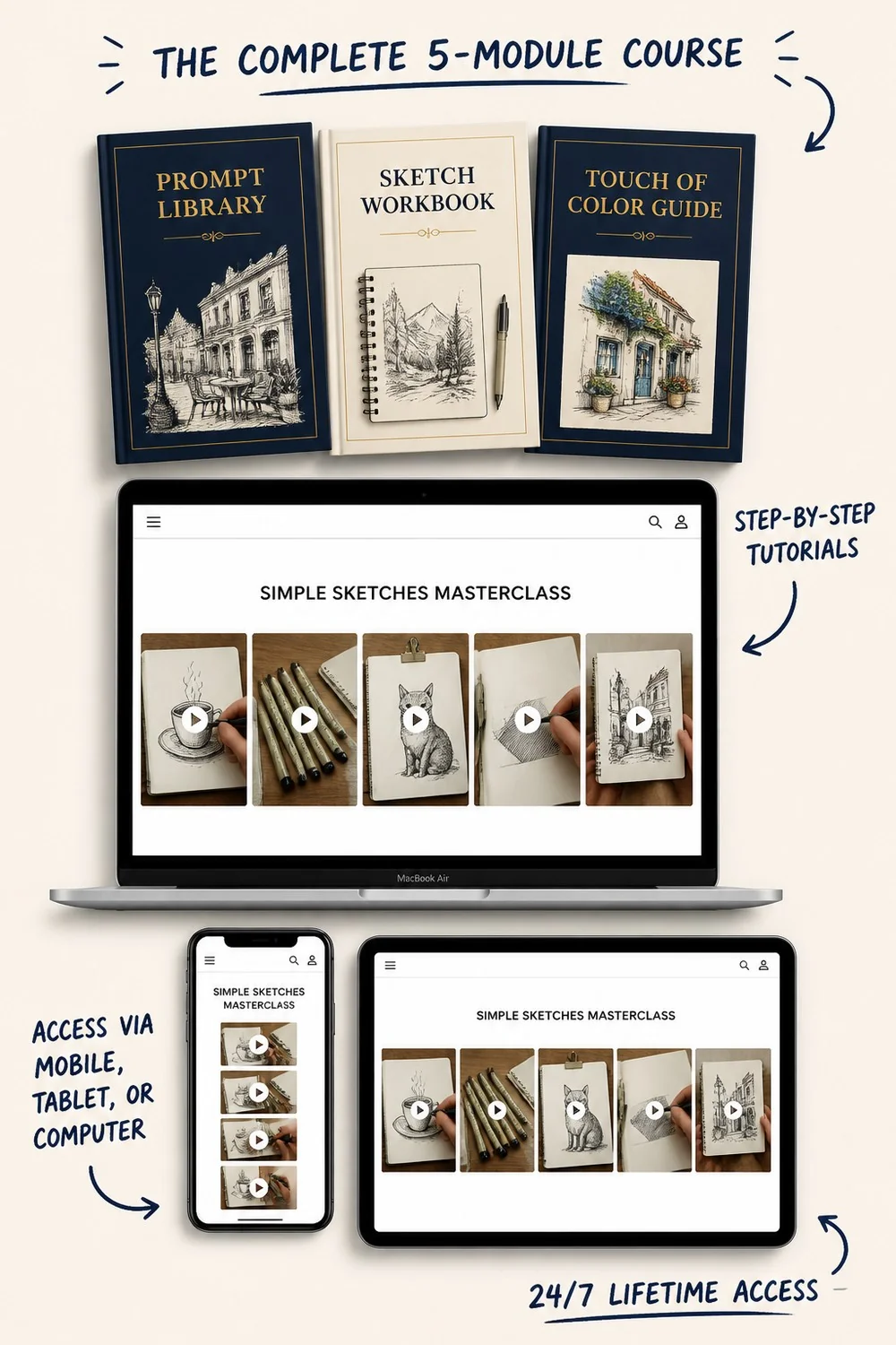 Everything included in the course